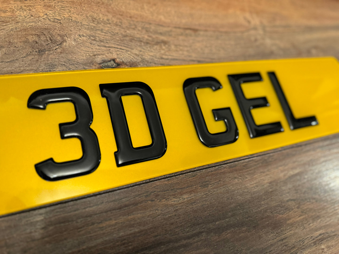 3D Gel Number Plate