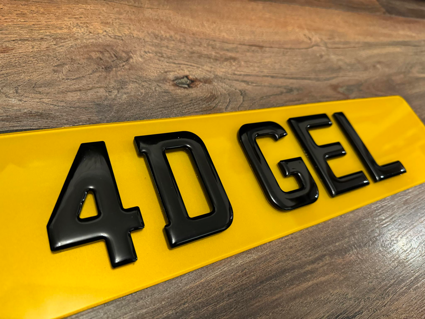 4D Gel Number Plates (5mm)